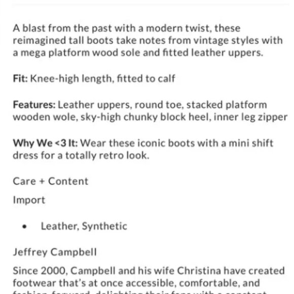 NWT Jeffrey Campbell TimeWarp Boots 8 - Picture 2 of 5